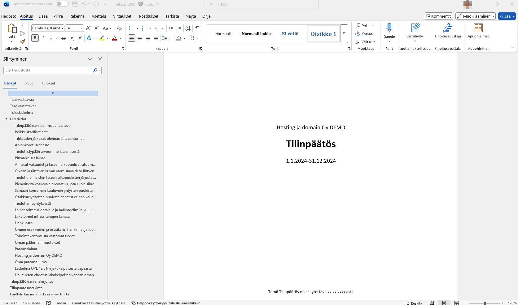 Tilinpäätörskirjaword