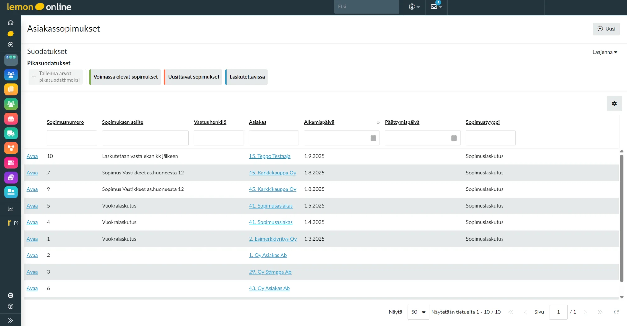 lemonsoft-asiakassopimukset