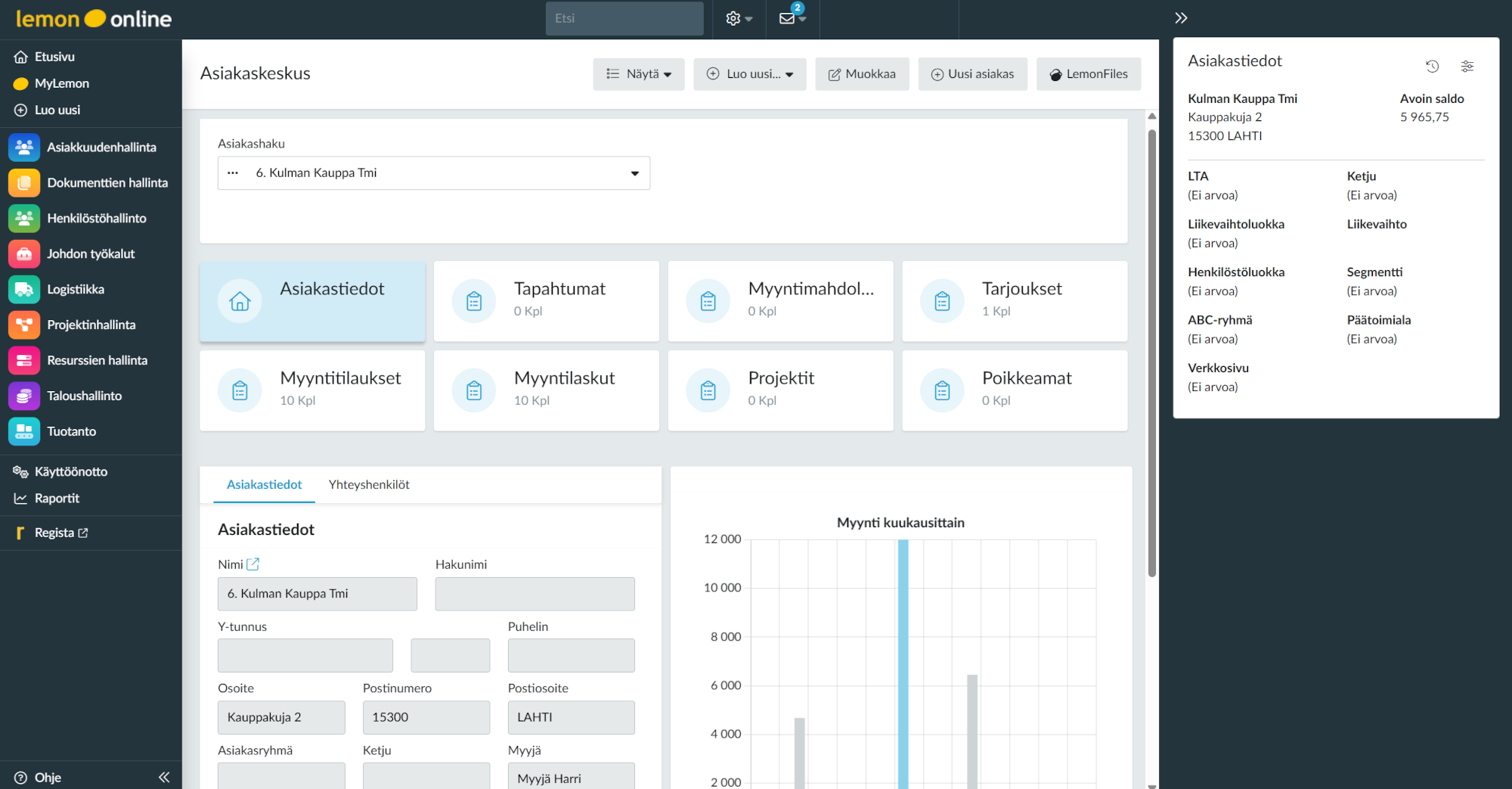 lemonsoft-crm-asiakaskeskus