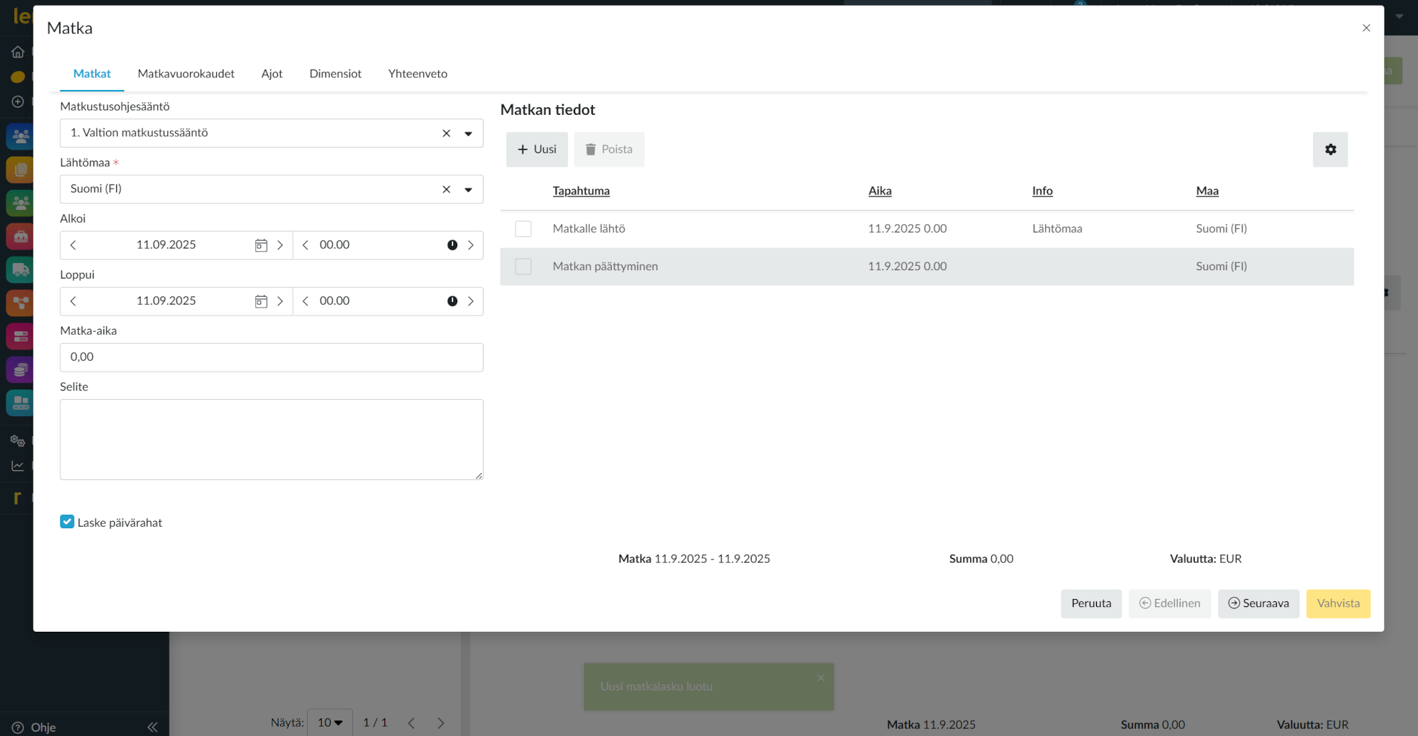 lemonsoft-matkalaskun-kirjaaminen