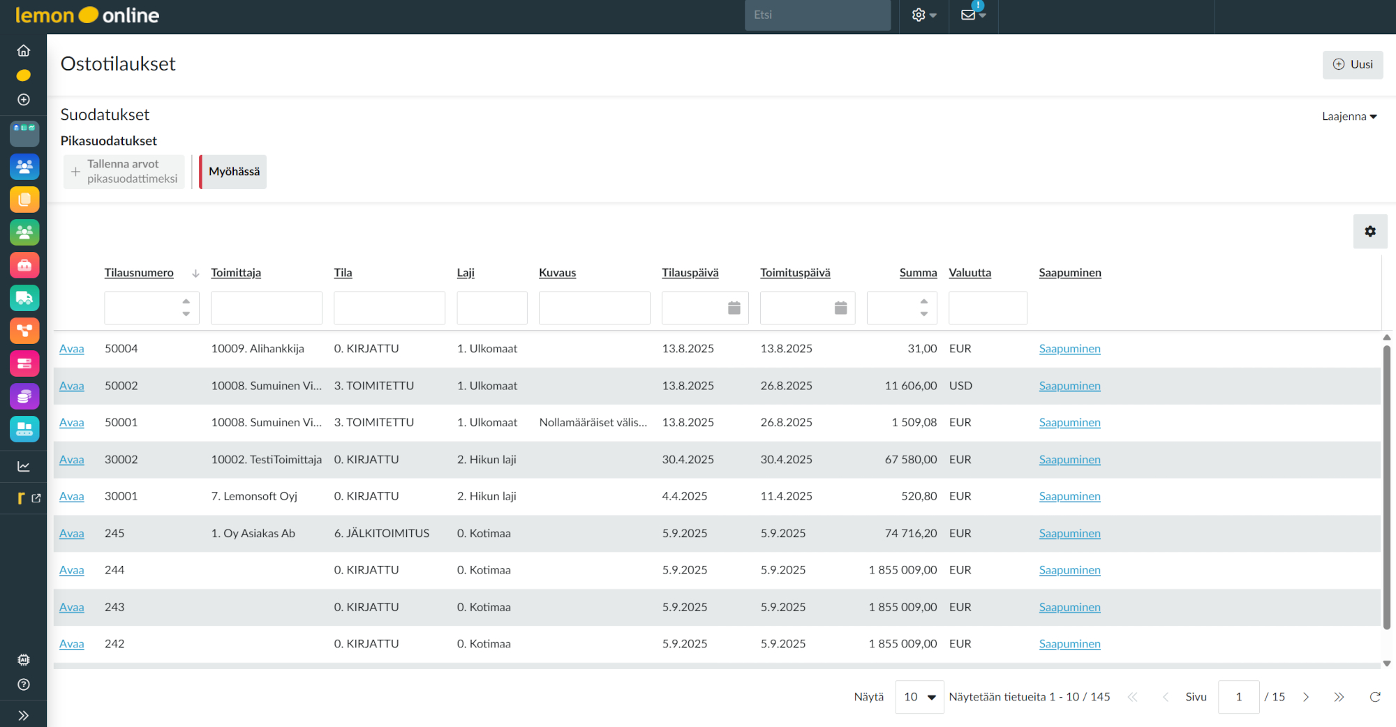 lemonsoft-ostotilaus