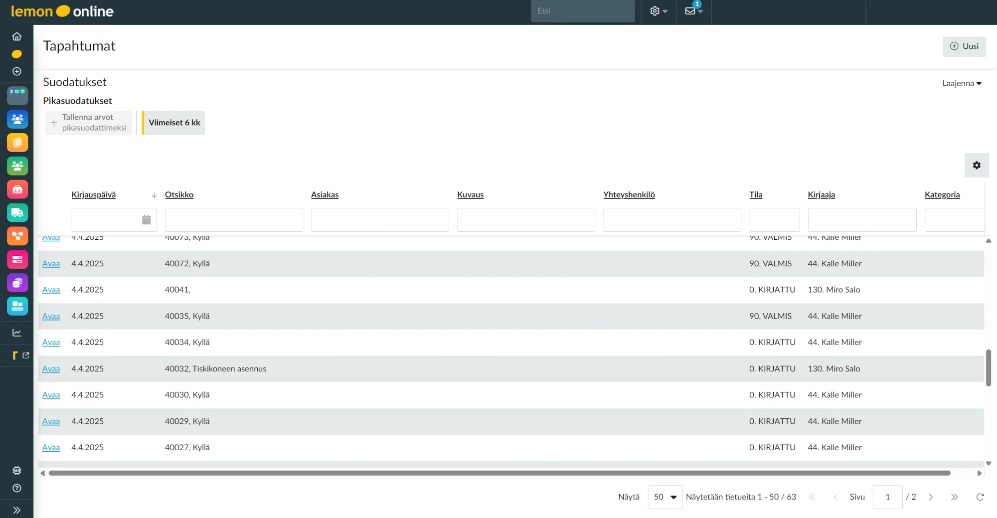 lemonsoft-tapahtumat