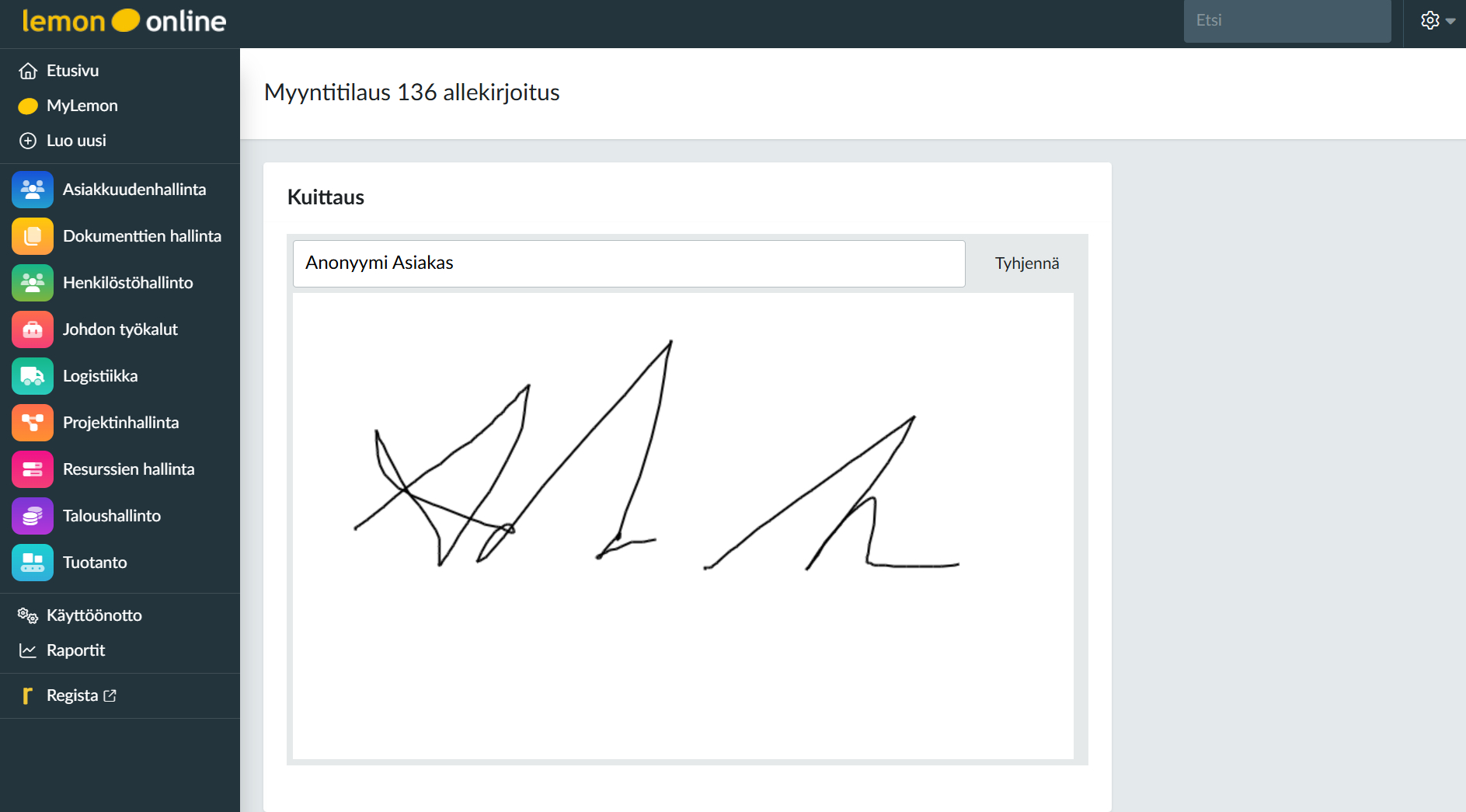 lemonsoft-tilauksen-hyvaksynta-kuittaus