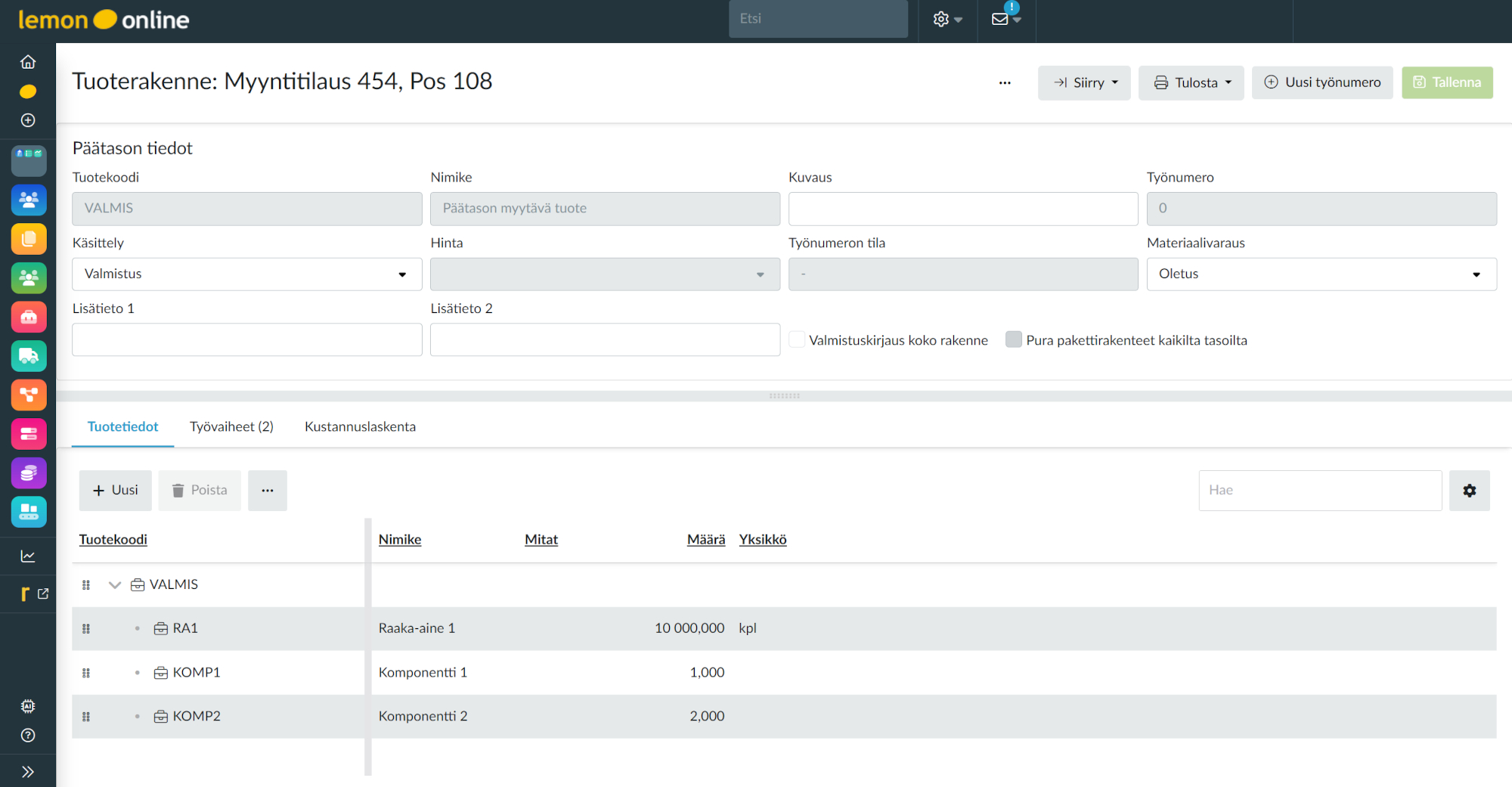 lemonsoft-tuoterakenne