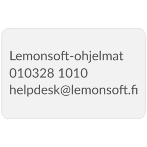 Lemonsoft Asiakaspalvelu - Asiantuntijat apunasi, ota yhteyttä!